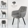 Krzesło DELUXE KR-169 Tkanina STRONG 14 Noga Metalowa